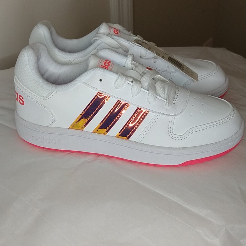 Girls iridescent striped classics